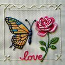 Cross-stitching yapay zekâ görsel oluşturma stili önizlemesi