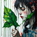 Dripping Paint Splatter yapay zekâ görsel oluşturma stili önizlemesi