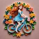 Papercraft Paper Quilling yapay zekâ görsel oluşturma stili önizlemesi