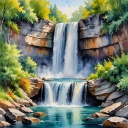 Watercolor yapay zekâ görsel oluşturma stili önizlemesi